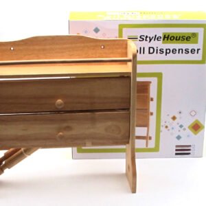 3 levels wooden roll dispenser