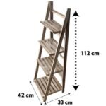Wood Storage Stand 4 Shelves