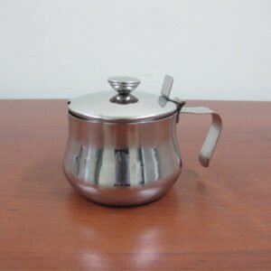 Stainless Steel Sugar pot with connected cover