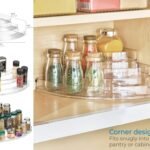 Transparent Corner 3 levels Spice Bottle Holder