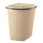 Corner Rattan Laundry Basket 52 lt