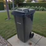 Heavy Duty Plastic Dustbin 120L with Wheels