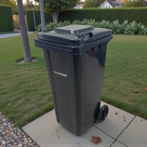 Heavy Duty Plastic Dustbin 120L with Wheels