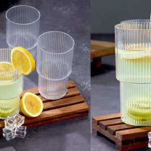 Set of 3 Large Plastic Cups "Origami"