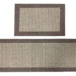 Multi purpose rug set of 2 with Latex back 122cm & 72 cm