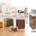 BPA free Plastic Jar Leak Proof Attached Cover 2700m