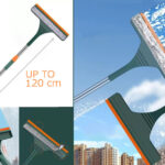 2 in 1 Window cleaner set with extensible handle squeege