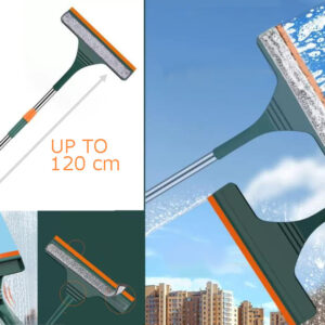 2 in 1 Window cleaner set with extensible handle squeege
