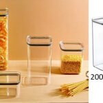 Airtight Squared Food Jar 2 lt