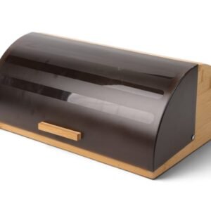 Large Bamboo Bread Box with ABS Plastic Cover
