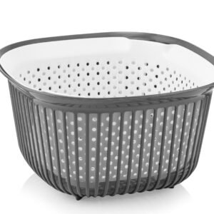 Linea Square Bowl With Strainer