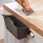 Kitchen Hanging Bin with Plastic Scraper
