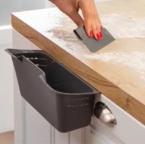 Kitchen Hanging Bin with Plastic Scraper