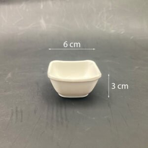 Melamine Square Small Sauce Bowl 6 cm