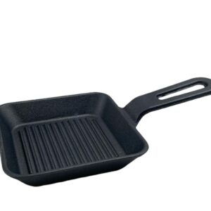 Cast iron squared sizzling platter 14 cm