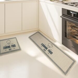 Jute Like Super Water Absorbent Floor Mat Set of 2