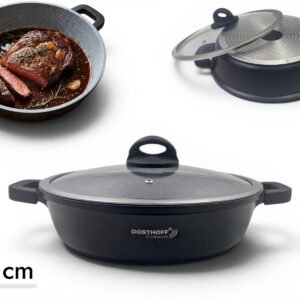 DOSTHOFF INDUCTION MASTER LOW CASSEROLE BLACK 32 CM 5.6L
