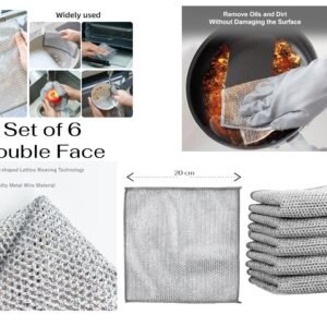 Double Face Multifunctional Cloth & Scrubber 20 cm x6