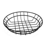 Black Round Serving Basket 20 cm