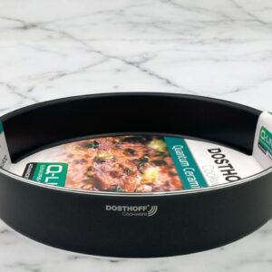 Dosthoff Black Quantum Round Oven Tray 36 cm