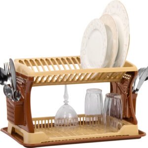 Two-Step Plastic Dish Drainer