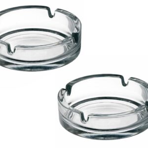 Glass Ashtray 10.5 cm X2