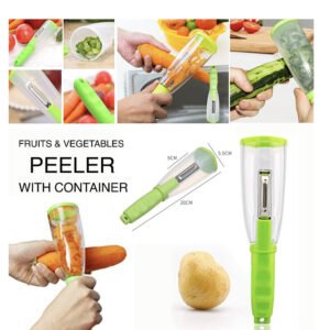 Vegetable and Fruit Peeler with Storage Box V type