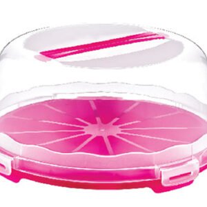 High Plastic Pastry Carrier with Lid