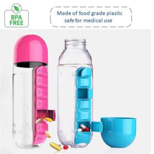 Pill and Vitamin organizers and Plastic Drink Bottle
