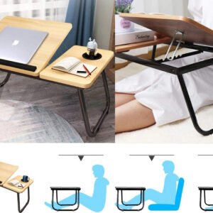 Folding Computer Desk with Adjustable Height