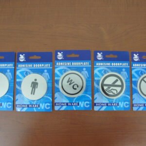 Adhesive doorplate Stainless steel