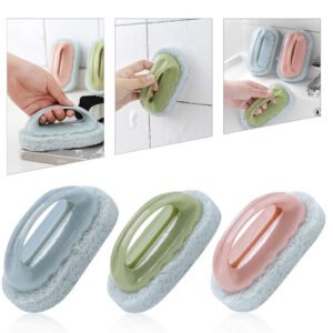 Scourer with plastic handle X3