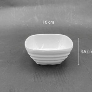 Melamine Square Small Deep Plate 10 cm