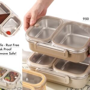 Dosthoff SS Inner 2 Compartments Food Container 950 ml