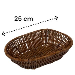 High quality Oval woven bread basket 25 cm