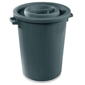 Plastic waste Barrel Black 50 L