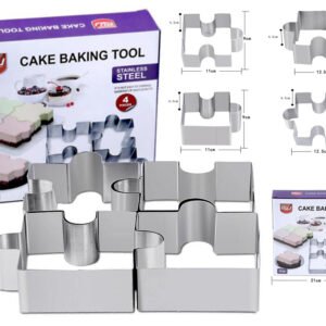 Puzzle Shaped Rings for Cake