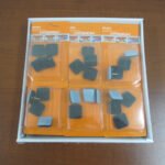 Small Squared Furniture Sliders with screws X4