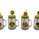 Emoji Mug with Straw
