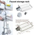 Large SS Faucet Storage Basket