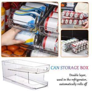 2 Tiers Soda Cans Storage Box 8010