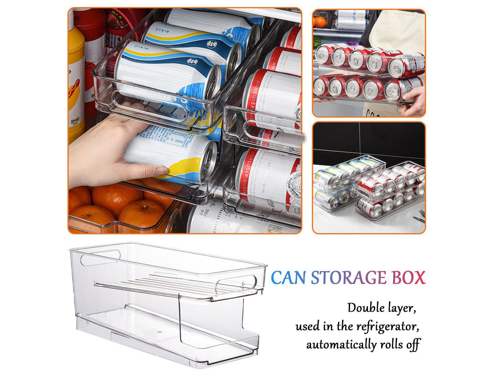 3ad8229931f44ee881cbf83b2ca932b5.jpg 2 Tiers Soda Cans Storage Box 8010