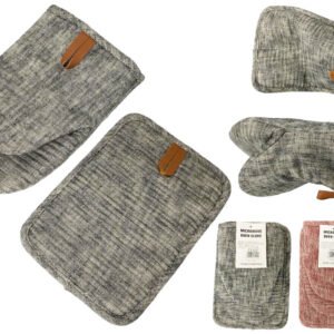 Oven Mitt & Potholder with Silicon Grip