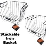 Dosthoff Stackable Iron Basket with 2 Flipping Handles