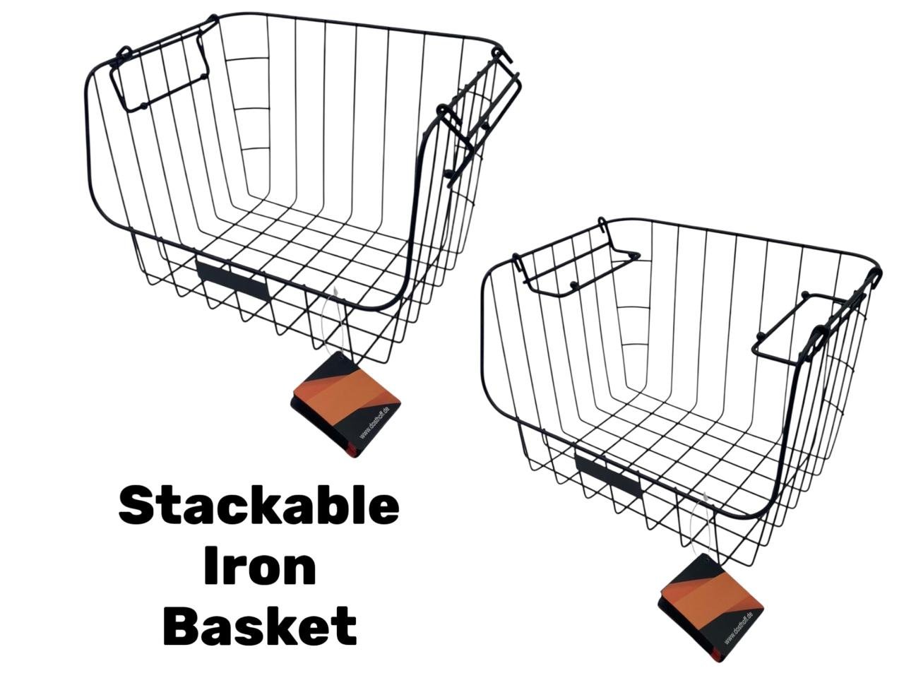 3d97999583f4fb01f35a3ea96b53906a.jpg Dosthoff Stackable Iron Basket with 2 Flipping Handles