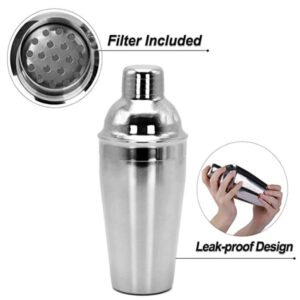 Stainless steel cocktail shaker 750 ml