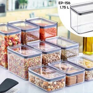 Airtight Rectangular Food Jar 1.75 lt