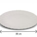 Melamine Big Round Dish with wavy edges 55 cm