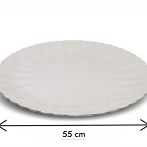 Melamine Big Round Dish with wavy edges 55 cm
