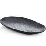 Melamine Matt Stone Oval Plate 24 cm